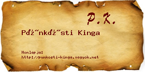 Pünkösti Kinga névjegykártya